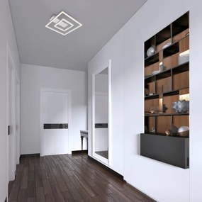 Briloner - LED Stropné svietidlo FRAME LED/22W/230V 3000K 30x32 cm matný chróm