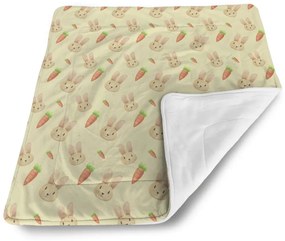 Sablio Deka pre bábätko Zajačik s mrkvou - 80x100 cm