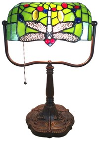 Stolná Tiffany lampa Libellule - 25 * 25 * 42 cm E27 / max 1 * 60W
