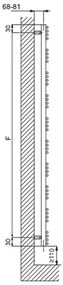 Cordivari Kelly - Radiátor 1406x600 mm, leštená nerez 3551780400112