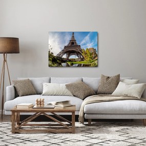 Obraz - Eiffelova farebná veža (70x50 cm)