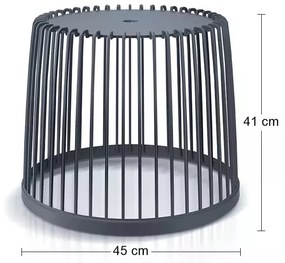 Plastový univerzálny kôš ICLU50 50 l - antracit