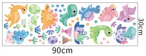 Samolepka na stenu "Dinosaury 6" 63x67cm