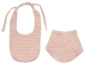 Ružové mušelínové podbradníky v súprave 2 ks Prune – Kave Home