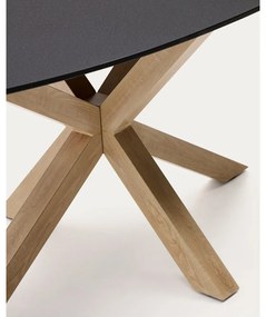 Jedálenský stôl so sklenenou doskou 100x200 cm Argo – Kave Home