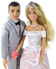 Lean Toys Bábika Anlily – Ženích a Nevesta s deťmi