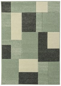 Koberce Breno Kusový koberec PORTLAND 759/RT4G, zelená, viacfarebná,80 x 140 cm