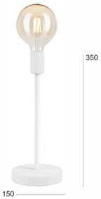 Stolná lampa ASTRID 1xE27/60W/230V biela