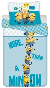 DETSKÉ OBLIEČKY Z MIKROVLÁKNA MINIONS 140X200 CM, 1 KS 70X90 CM VZOROVANÉ