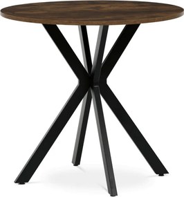 Jedálenský stôl HT-F4108 staré drevo / čierny