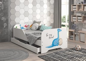 Wooden Toys Detská posteľ MIKI 160x80 DINO FRIEND