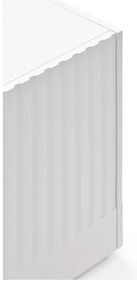 Biely príborník Teulat Doric, šírka 200 cm