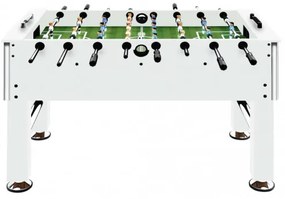 vidaXL Stolný futbal oceľ 60 kg 140x74,5x87,5 cm biely-