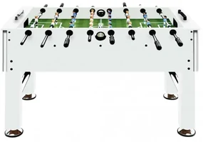 vidaXL Stolný futbal oceľ 60 kg 140x74,5x87,5 cm biely-