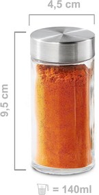 Korenka, súprava 6 ks sklenených koreničiek so sypátkom, POTS 80 ml