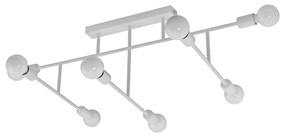 Eglo 98033 - Prisadený luster BELSIANA 8xE27/40W/230V biela