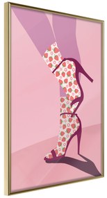 Artgeist Plagát - Strawberry Socks [Poster] Veľkosť: 20x30, Verzia: Zlatý rám