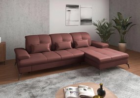 XXXLutz ROHOVÁ SEDAČKA, textil, koža, červenohnedá Sit & More - Sedačky - 000144011763