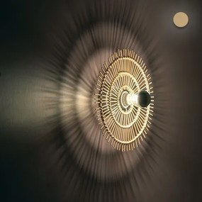 Toolight Boho, nástenné svietidlo 43cm 1xE27 APP1577-5C, prírodná hnedá, OSW-03904