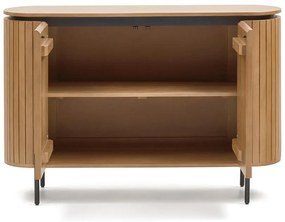 Nízka komoda z mangového dreva v prírodnej farbe 120x80 cm Licia – Kave Home