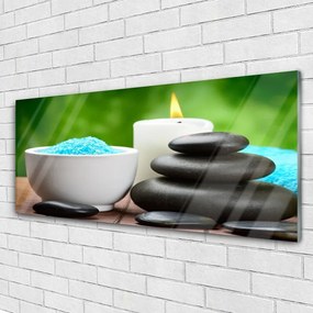 Obraz plexi Sviečky kamene zen umenie 125x50 cm