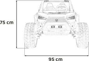 Ramiz Detské vozidlo Buggy Clash STRONG 4x4 biele
