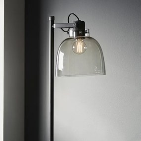Endon 107013 - Stojacia lampa URBAN 1xE27/10W/230V čierna/dymová
