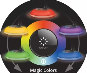 Stolná lampa Magic 2 RGB Nilsen LED BLACK DN001 DN001