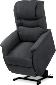 Polohovacie kreslo sivé, elektrické TV-1171 GREY2