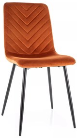 Stolička Daren Velvet škoricová