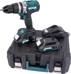 XTline XT-Power XT102861 Akumulátorová vŕtačka s príklepom BRUSHLESS 18 V, 2x 2,0 Ah