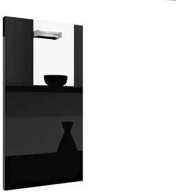 Panel na umývačku Belini zakrytý 45 cm čierny lesk  INF PZ45/1/WT/B/0/D