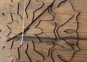 Drevené štvorcové hodiny Mandala