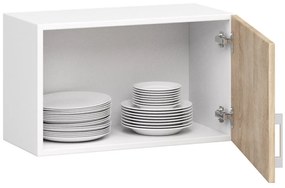 Kuchynská závesná skrinka W 60cm Artus biela/sonoma