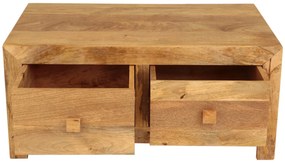 furniture-nabytek.cz - Drevený konferenčný stôl z masívu mango 90x40x60