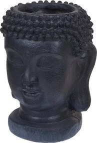 KERAMICKÝ KVETINÁČ BUDDY 26X35 CM TMAVOSIVÁ