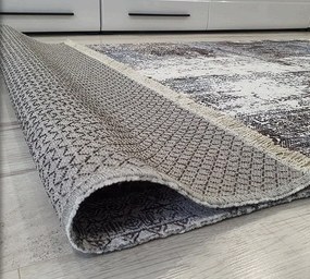 HU Sivo-modrý orientálny koberec Banco 10137-BLUE Rozmer: 60x110 cm