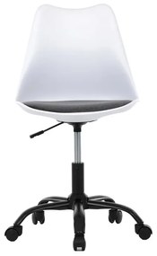 Autronic BONTEC Kancelárska stolička, výškovo nastaviteľná, šedá plast, KA-X7055 GREY Farba: Biela