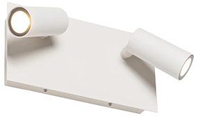 Moderné vonkajšie nástenné svietidlo biele vrátane LED 2-žiarovkové IP54 - Simon