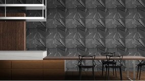 Stropné panely 3D XPS 0032, cena za kus, rozmer 50 cm x 50 cm, MERKUR sivý, IMPOL TRADE