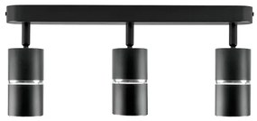 Bodové svietidlo BAMBOO 3xGU10/10W/230V čierna