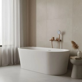 Rea Drop, vaňová batéria s ručnou sprchovou súpravou, 150 mm, medená matná, REA-B6397