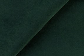 Nočný stolík s 2 zásuvkami Joy, tmavo zelená látka