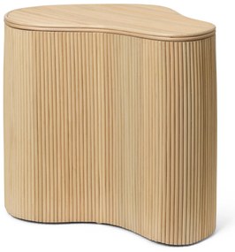 Ferm Living Ratanový stolík Isola s úložným priestorom