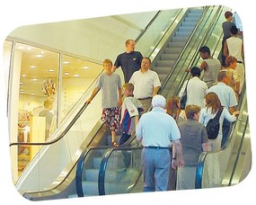 Vialux Dohľadové obdĺžnikové nerozbitné zrkadlo, 1000 x 800 mm