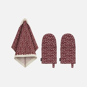 Marimekko Kuchynská darčeková sada Pieni Unikko čierna 3ks