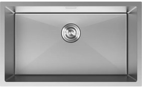 Mexen Trixo, 1-komorový nerezový drez 750 x 440 mm, brúsená oceľ, 6415751000-01
