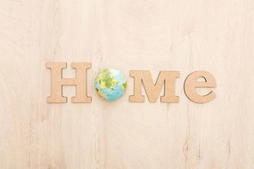Tapeta s nápisom eko Home