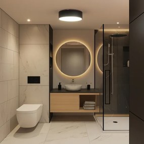 Brilagi - Kúpeľňové stropné svietidlo POOL 3xE27/15W/230V pr. 40 cm IP54 čierna