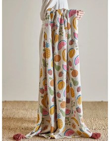 Detská deka z recyklovanej bavlny 130x160 cm Fruitta – Bloomingville Mini